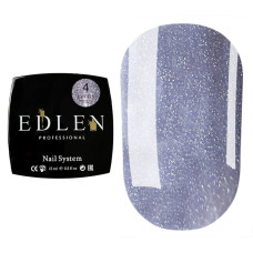Гель для нігтів Edlen Builder gel Flash 04 (сірий, світловідбиваючий), 15 мл