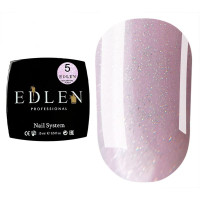 Гель для нігтів Edlen Builder gel Flash 05 (світлий лілово-рожевий, світловідбиваючий), 15 мл