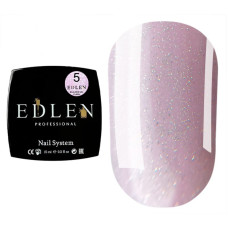 Гель для нігтів Edlen Builder gel Flash 05 (світлий лілово-рожевий, світловідбиваючий), 15 мл