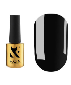 F.O.X Гель-лак Spectrum № 002 (чорний, емаль), 7 мл