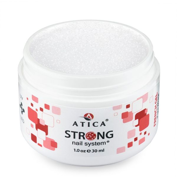 Гель ATICA Strong Gel Pure White Shimmer, 30мл