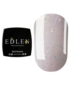 Гель для нігтів Edlen Builder gel 10 (ніжно-рожевий з кольоровими блискітками), 15 мл