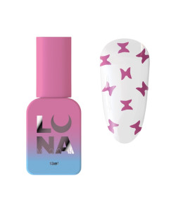 Топ без липкого шару Luna Butterfly Pink з рожевими метеликами, 13ml