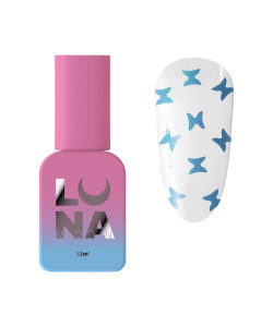 Топ без липкого шару Luna Butterfly Blue з блакитними метеликами, 13ml