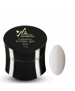 Creamy builder gel Victoria Avdeeva - моделюючий гель білий 02, 15мл