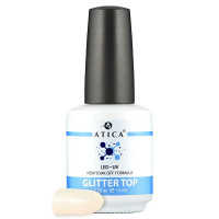 Топ гель гліттерний ATICA без липкого шару, 15 мл