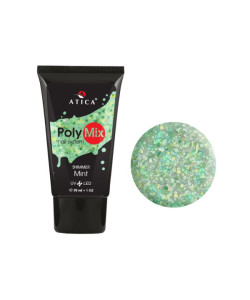 Полігель з шимером ATICA Polymix Mint, 30 г