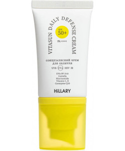 Сонцезахисний крем для обличчя SPF 50+ Hillary VitaSun Daily Defense Cream, 40 мл