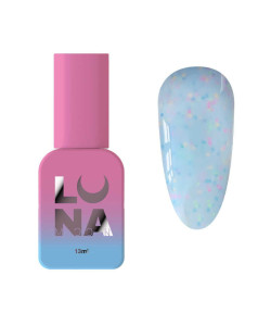 Камуфлююча база Luna Tutti Frutti Base №18 (блакитний з різнокольоровими вкрапленнями) 13 мл