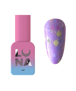 Камуфлююча база Luna Tutti Frutti Base №02 (фіолетовий з різнокольоровими вкрапленнями) 13 мл