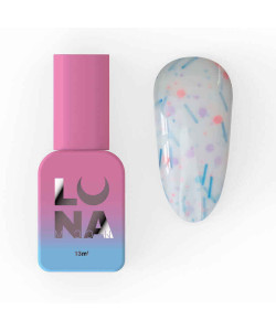 Камуфлююча база Luna Tutti Frutti Base №20 (молочний з різнокольоровими вкрапленнями та фігурками) 13 мл