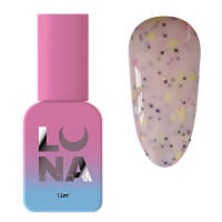 Камуфлююча база Luna Tutti Frutti Base №22 (рожевий з чорними та жовтими вкрапленнями) 13 мл