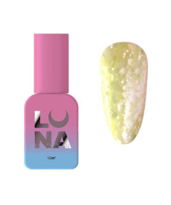 Камуфлююча база Luna Tutti Frutti Base №6 (жовтий з різнокольоровими вкрапленнями) 13 мл