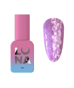 Камуфлююча база Luna Tutti Frutti Base №9 (бузковий з різнокольоровими вкрапленнями) 13 мл