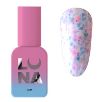 Камуфлююча база Luna Tutti Frutti Base №01 (молочно-білий з різнокольоровими вкрапленнями) 13 мл