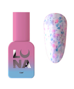 Камуфлююча база Luna Tutti Frutti Base №01 (молочно-білий з різнокольоровими вкрапленнями) 13 мл