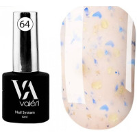 Камуфлююча база для нігтів тілесна з кольоровою поталью Valeri Potal Base №64, 6 мл