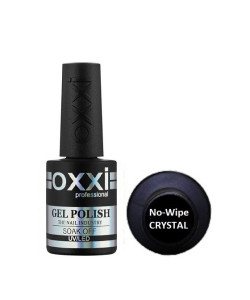Топ без липкого шару для гель-лаку OXXI NO-WIPE CRYSTAL TOP (Закріплювач без липкого шару) 10 мл