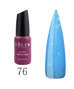 База EDLEN SHIMMER №76 блакитний з блискітками хамелеон 9 мл.