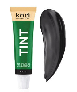 Фарба для брів та вій KODI TINT 4 BLACK (ЧОРНИЙ) 15 мл