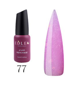 База EDLEN SHIMMER №77 рожевий з блискітками хамелеон 9 мл.