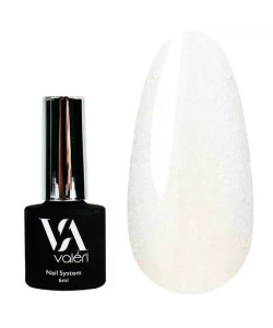 Камуфлююча база VALERI French Base №4 білий з синім мікроблиском 6 ml