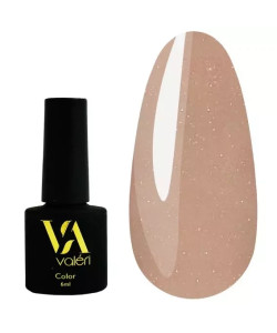 Гель-лак VALERI Color №029 кава з молоком з мікроблиском 6 мл VA29