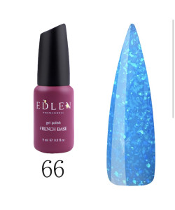 База EDLEN SHIMMER №66 блакитний з блискітками хамелеон 9 мл.