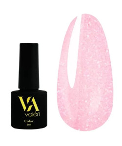Гель-лак VALERI Color №057 рожевий з мікроблиском 6 мл VA57