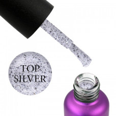 Топ EDLEN TOP POTAL SILVER з срібними блискітками, 9 мл.