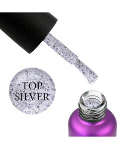 Топ EDLEN TOP POTAL SILVER з срібними блискітками, 9 мл.