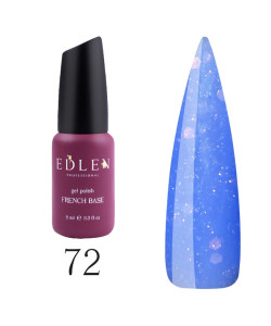 База EDLEN SHIMMER №72 синій з блискітками хамелеон 9 мл.