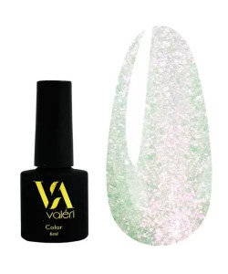 Гель-лак VALERI Color №026 білий хамелеон з блискітками 6 мл VA26
