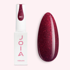 Гель-лак JOIA vegan 065 розкішний червоний з блискітками 6 мл
