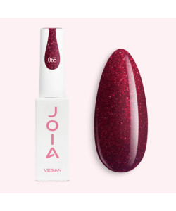 Гель-лак JOIA vegan 065 розкішний червоний з блискітками 6 мл
