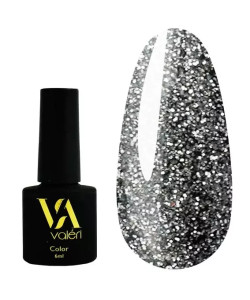 Гель-лак світловідбиваючий VALERI Flash №06 холодний сріблястий 6 ml