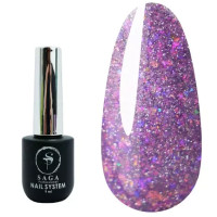 Гель-лак SAGA Fiery Gel №17 фіолетовий світловідбиваючий 9 мл