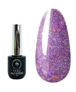 Гель-лак SAGA Fiery Gel №17 фіолетовий світловідбиваючий 9 мл