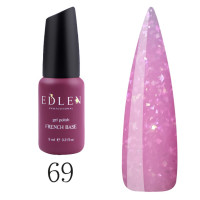 База EDLEN SHIMMER №69 рожевий з блискітками хамелеон 9 мл.