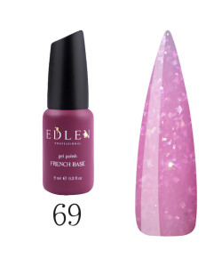 База EDLEN SHIMMER №69 рожевий з блискітками хамелеон 9 мл.