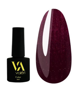 Гель-лак VALERI Color №118 темно-вишневий з мікроблиском 6 ml