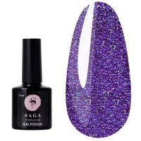 Гель-лак Saga Fiery Gel №9 фіолетовий світловідбиваючий 8 мл