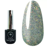 Гель-лак SAGA Fiery Gel №19 салатовий світловідбиваючий 9 мл