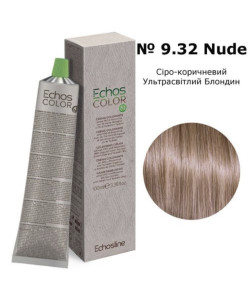 Крем-фарба для волосся ECHOSLINE 9.32 NUDE Сіро-коричневий ультрасвітлий блондин, 100 мл