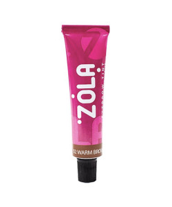Фарба для брів ZOLA 02 WARM BROWN (ТЕПЛИЙ КОРИЧНЕВИЙ) 15 мл