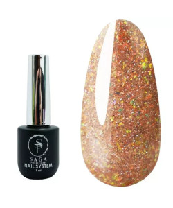 Гель-лак SAGA Fiery Gel №20 золотий світловідбиваючий 9 мл