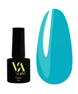 Гель-лак VALERI Color №048 яскравий бірюзовий 6 мл VA48