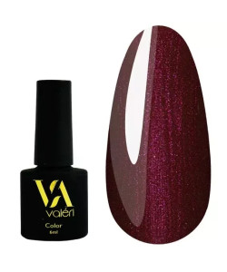 Гель-лак VALERI Color №119 бордовий з перламутром 6 ml